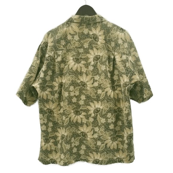 J. Crew - Floral Design Shirt - light goldenrod yellow and green - Picture 2 of 6